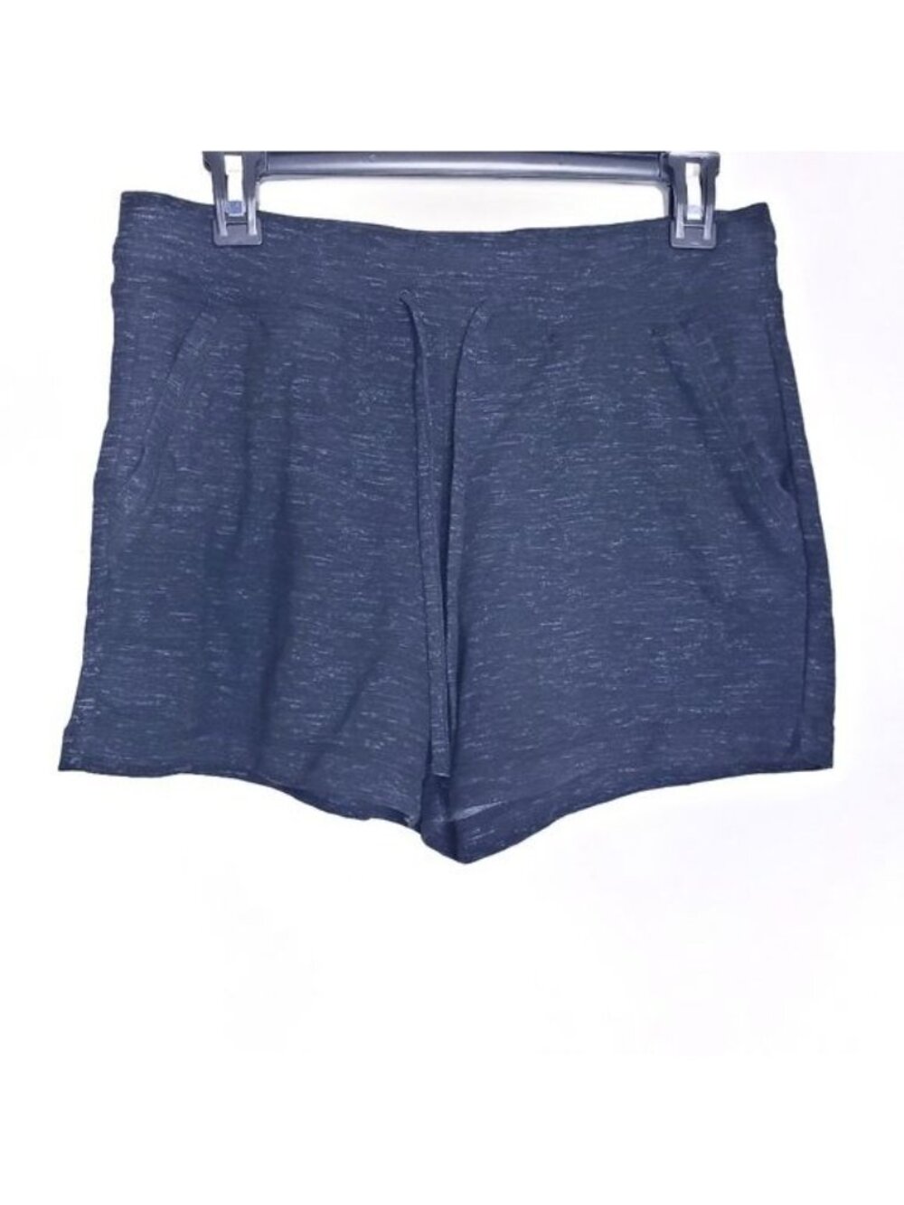 32 Degrees Black & Gray Fleece Drawstring Athletic Shorts Women's Size Small